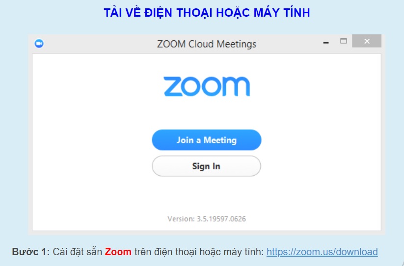Hướng dẫn cài đặt phần mềm Zoom học trực tuyến